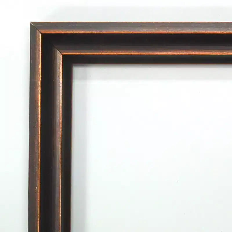 Specchio da parete rettangolare – Cornice in legno bronzo scuro, 49,5 cm x 64,8 cm