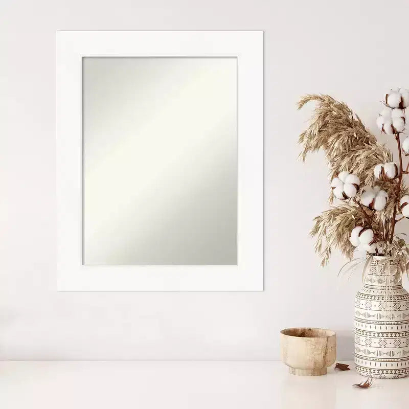 Specchio da parete rettangolare incorniciato 24" x 30", Bianco