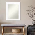 Specchio da parete rettangolare incorniciato 24" x 30", Bianco
