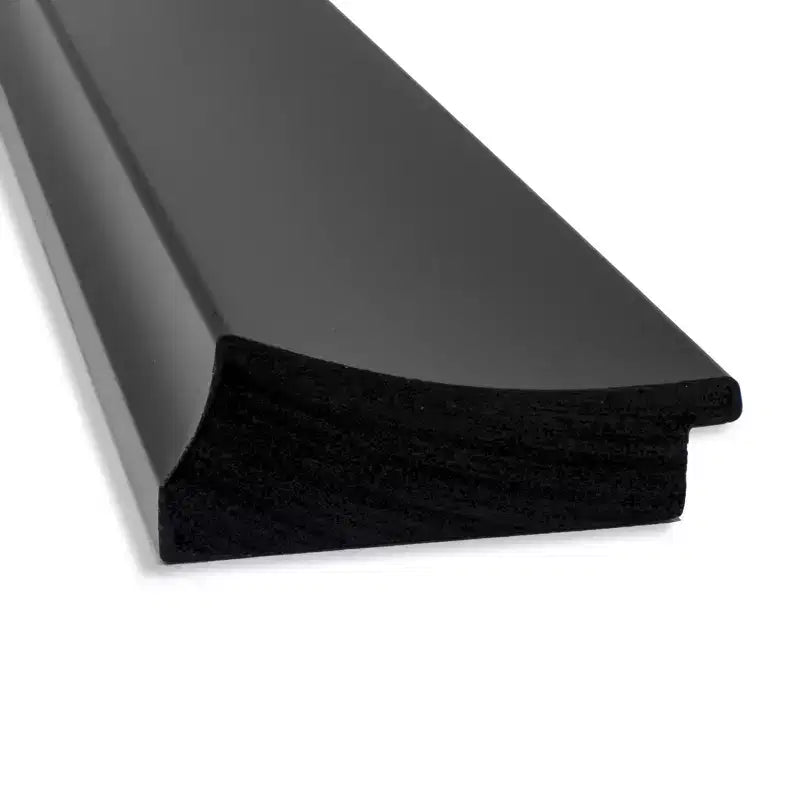 Specchio da parete quadrato da 31,75" senza smussatura con cornice nera