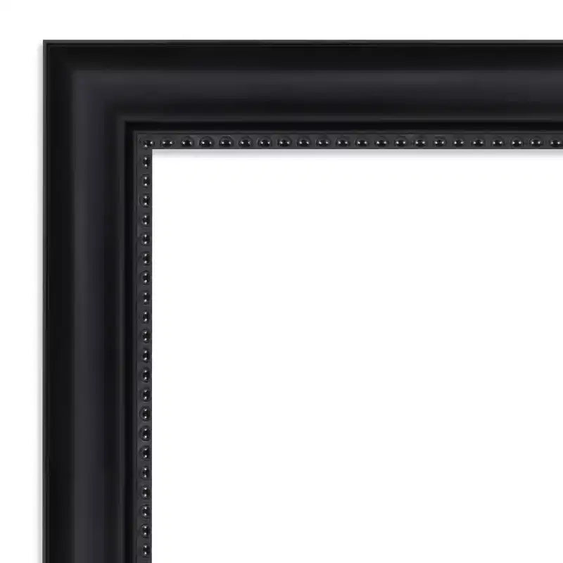 Specchio da parete rettangolare 104 cm x 74 cm con cornice nera