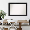 Specchio da parete rettangolare 104 cm x 74 cm con cornice nera