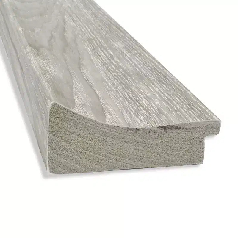 Specchio da parete quadrato 81 x 81 cm con cornice effetto legno lavato grigio