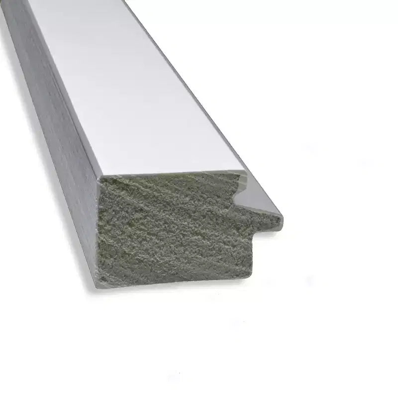 Specchio da parete quadrato con cornice stretta bianca e argentata 29" x 29"