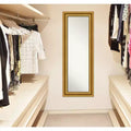 Specchio da parete e da porta a figura intera 50,8 cm x 137,16 cm con cornice dorata lavorata