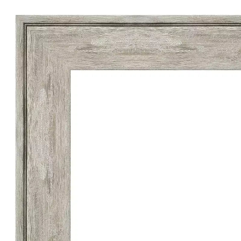 Specchio da parete rettangolare 33" x 27" con cornice metallica craquelé