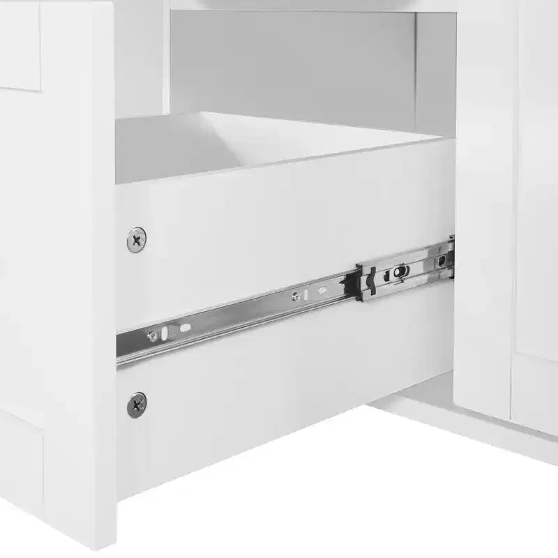 Isola da Cucina con Ruote e Contenitore – Piano in Legno di Gomma, 3 Cassetti e 2 Ripiani Estraibili