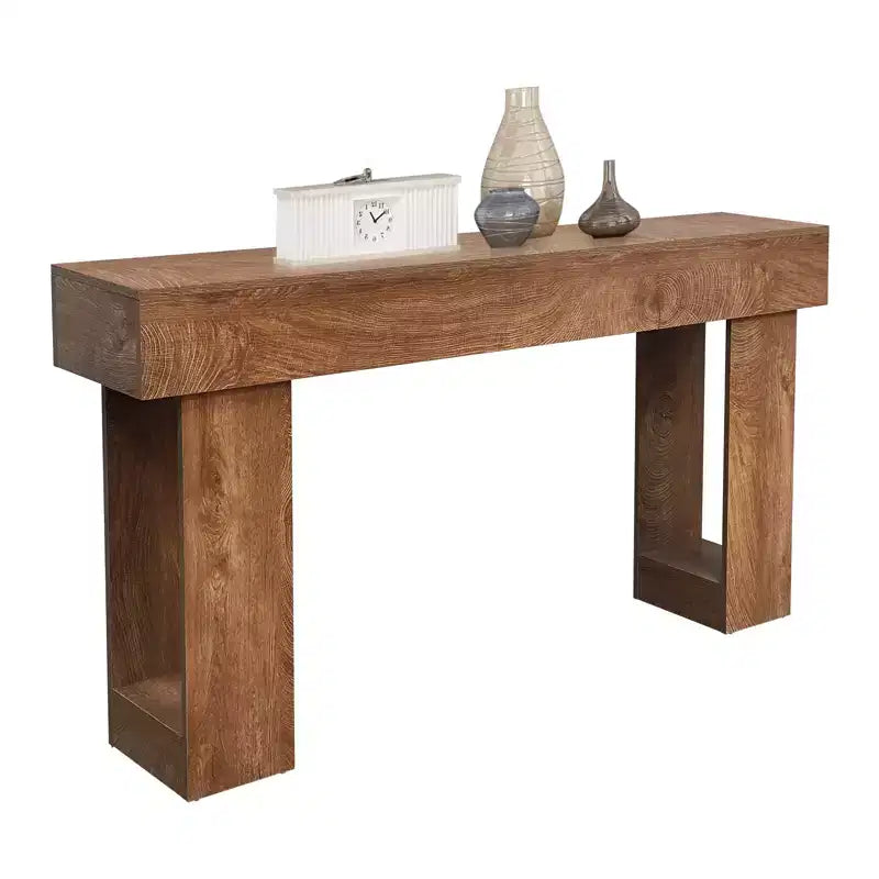 63 Long Console Table for Entryway - Farmhouse Sofa Table Behind Couch, Hallway & Living Room Table, Rustic Wood Entry Table for Foyer, Home Decor