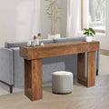 Tavolo console rustico da 63 pollici