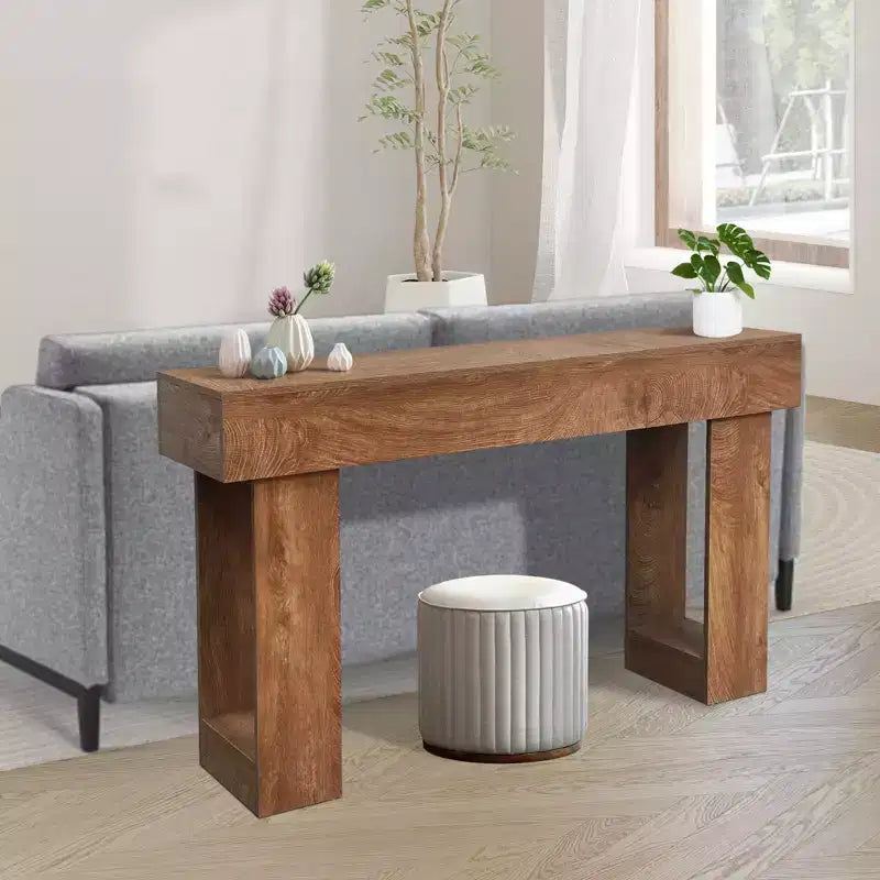Tavolo console rustico da 63 pollici