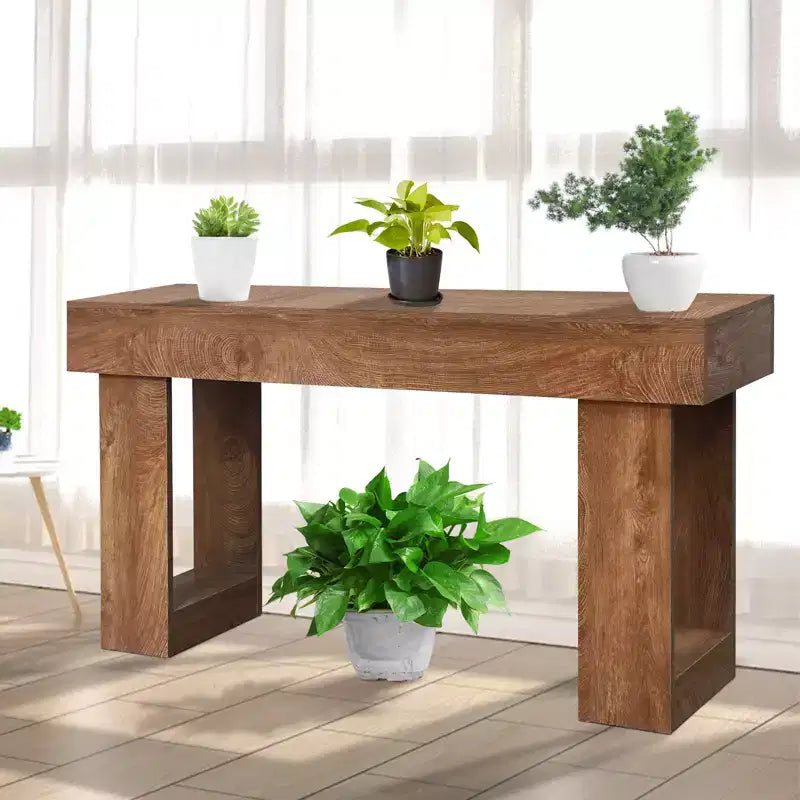 Tavolo console rustico da 63 pollici