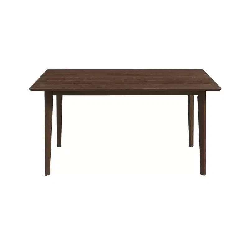 Tavolo da pranzo in legno massello Mid-Century, 4-6 posti, finitura marrone