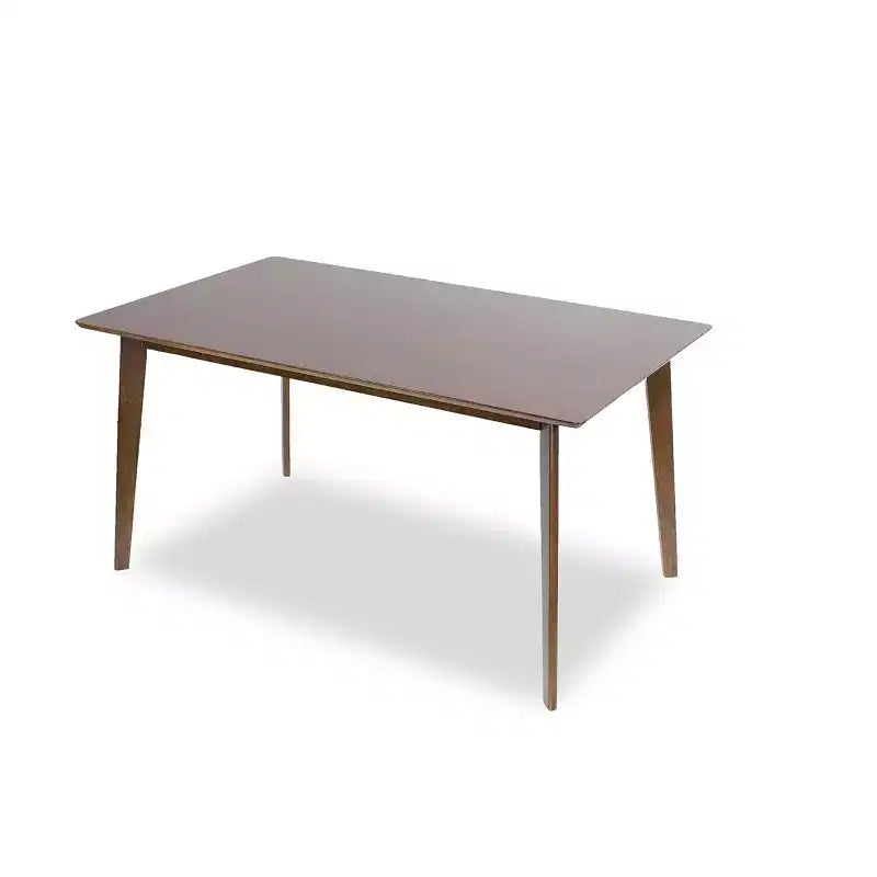 Tavolo da pranzo in legno massello Mid-Century, 4-6 posti, finitura marrone