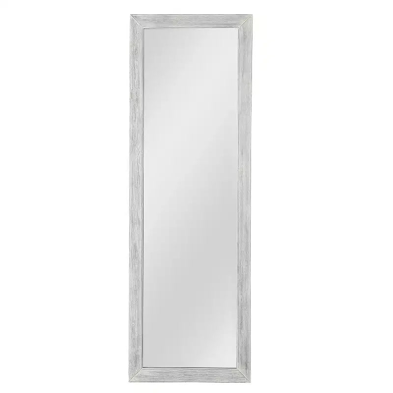 Specchio a figura intera con supporto – 162x53cm, Cornice in legno massello, Vetro temperato