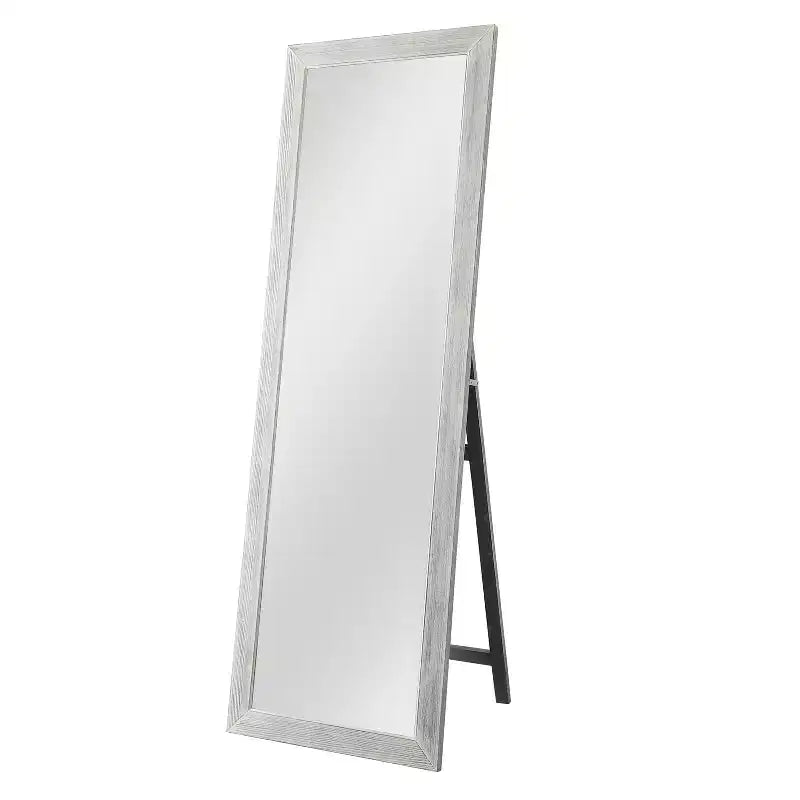 Specchio a figura intera con supporto – 162x53cm, Cornice in legno massello, Vetro temperato