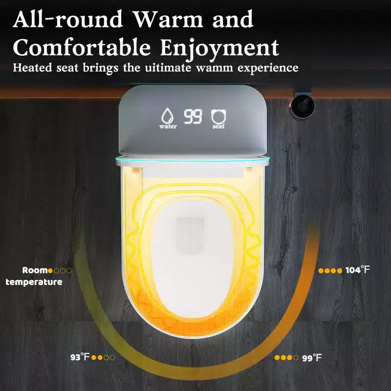 WC intelligente con bidet integrato e asciugatore ad aria calda
