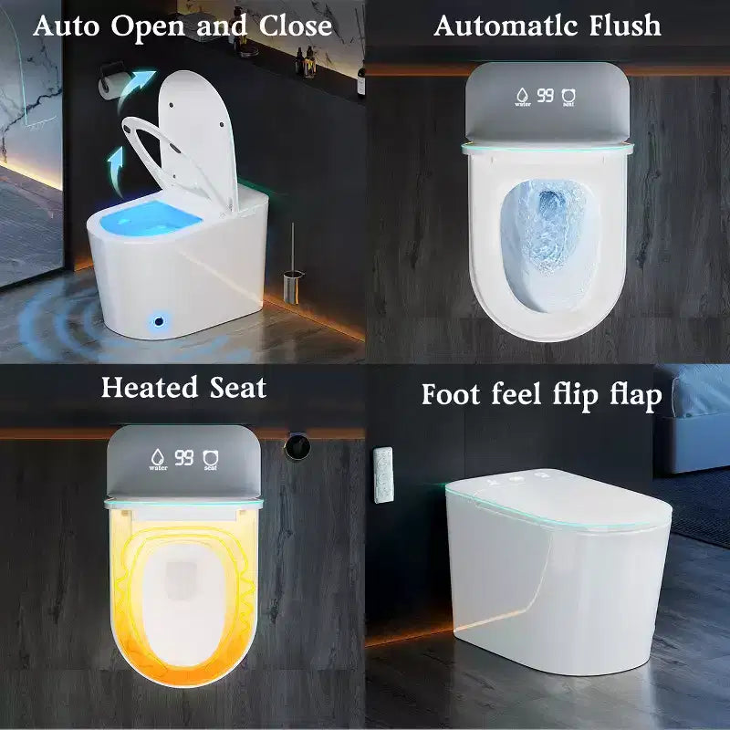 WC intelligente con bidet integrato e asciugatore ad aria calda