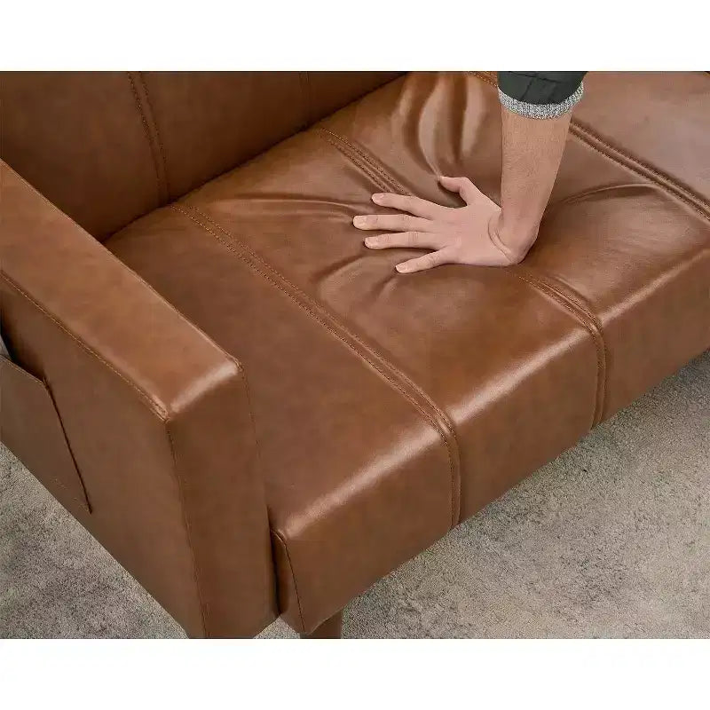 Divano Letto Futon Convertibile con Schienale Regolabile