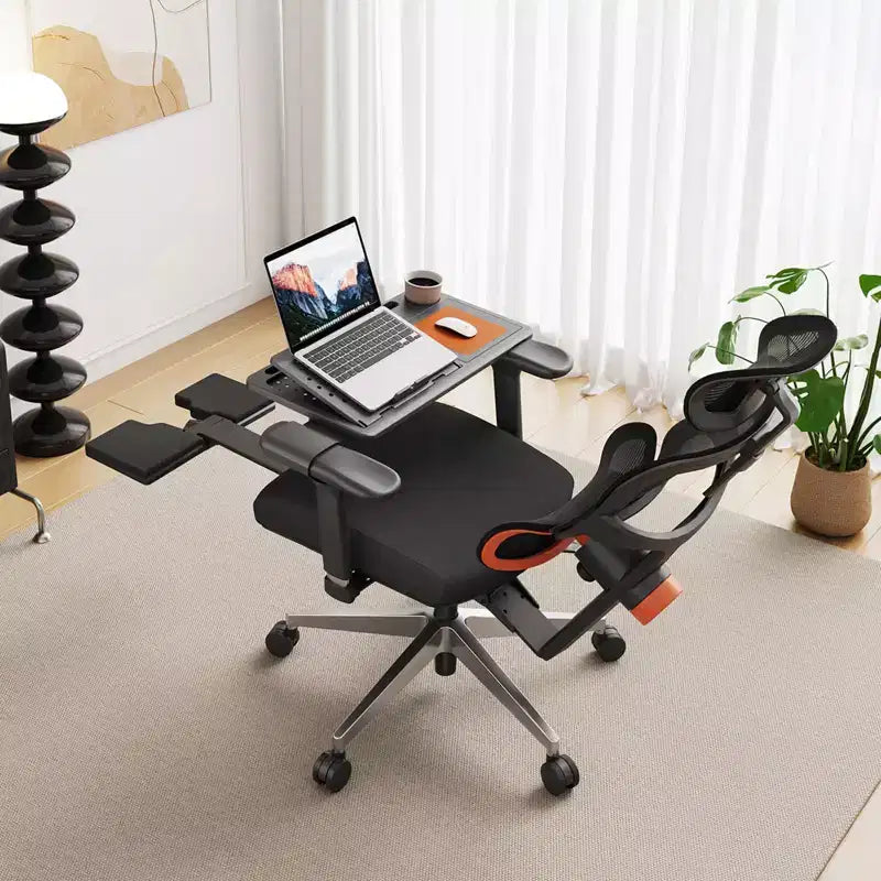 Sedia da ufficio ergonomica con poggiapiedi e braccioli 4D