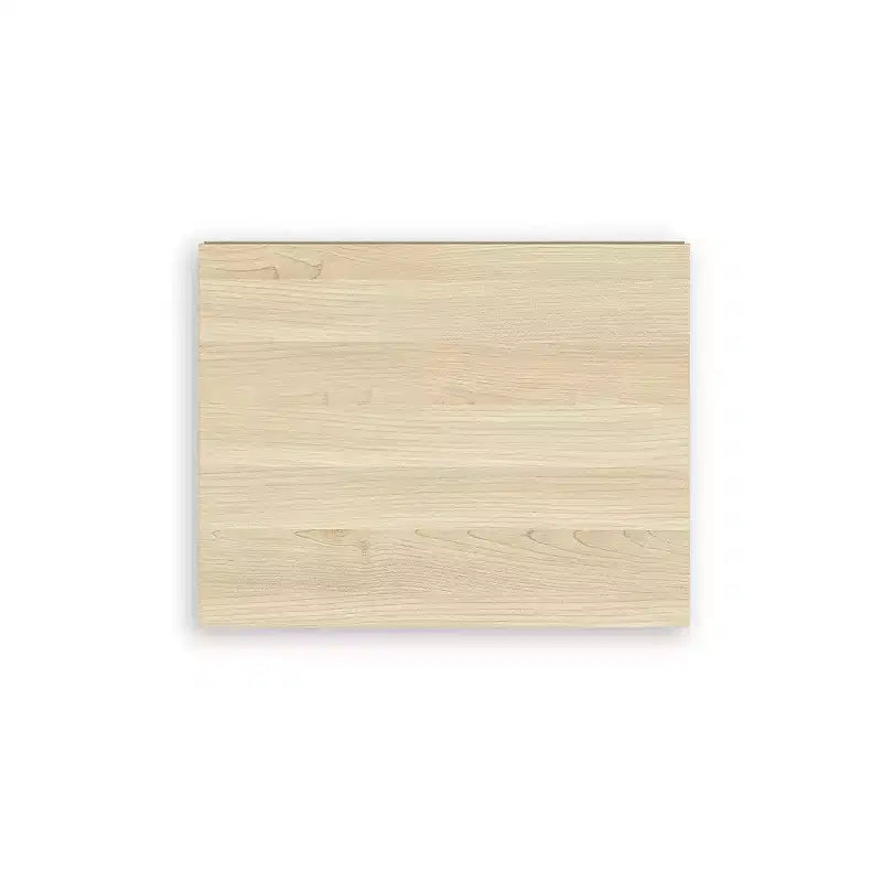 Comodino a 2 cassetti con finitura in legno marrone naturale