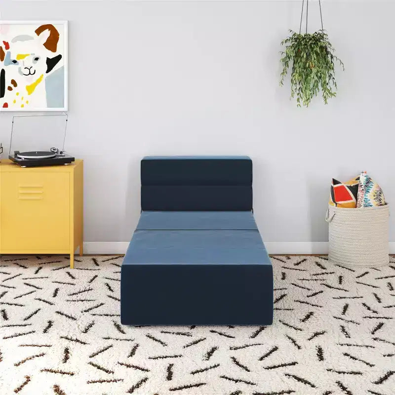 Sedia e Poltrona Modulari Pieghevoli – Velluto, Design 5-in-1