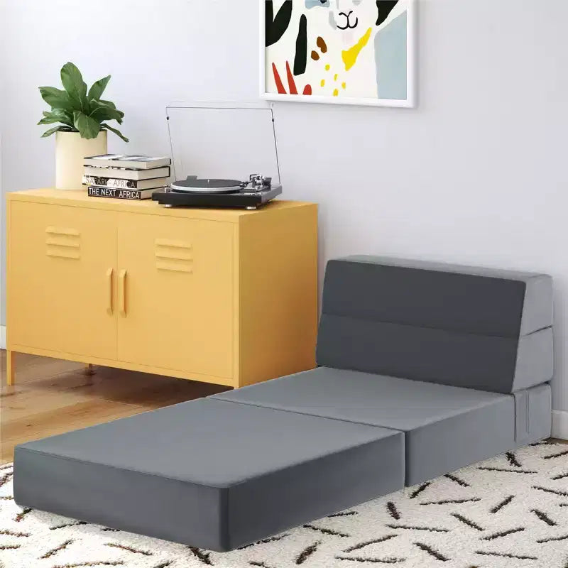 Sedia e Poltrona Modulari Pieghevoli – Velluto, Design 5-in-1