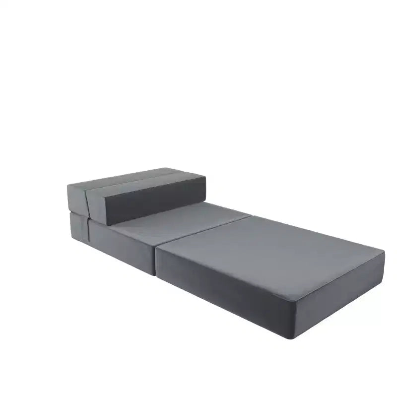 Sedia e Poltrona Modulari Pieghevoli – Velluto, Design 5-in-1