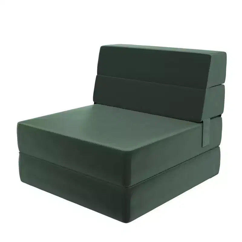 Sedia e Poltrona Modulari Pieghevoli – Velluto, Design 5-in-1