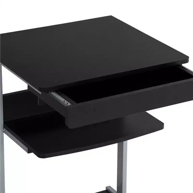 Scrivania per laptop su ruote con presa di corrente